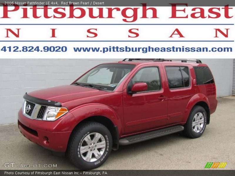Red Brawn Pearl / Desert 2006 Nissan Pathfinder LE 4x4