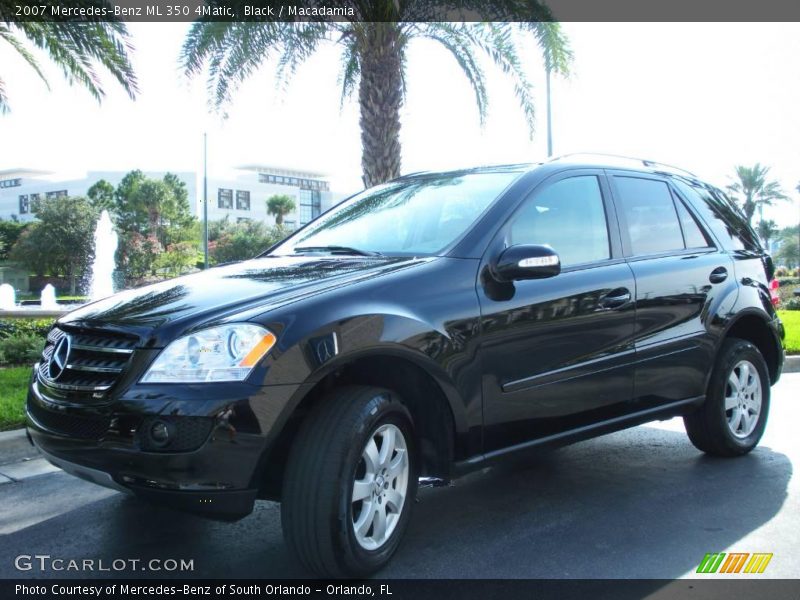 Black / Macadamia 2007 Mercedes-Benz ML 350 4Matic