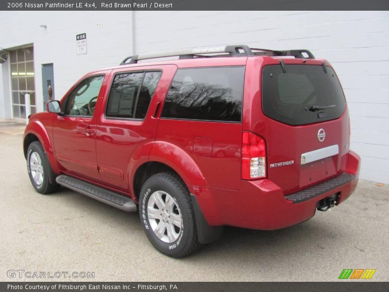 Red Brawn Pearl / Desert 2006 Nissan Pathfinder LE 4x4