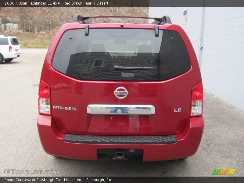 Red Brawn Pearl / Desert 2006 Nissan Pathfinder LE 4x4