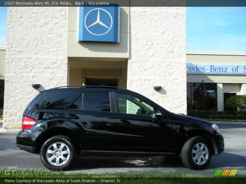 Black / Macadamia 2007 Mercedes-Benz ML 350 4Matic