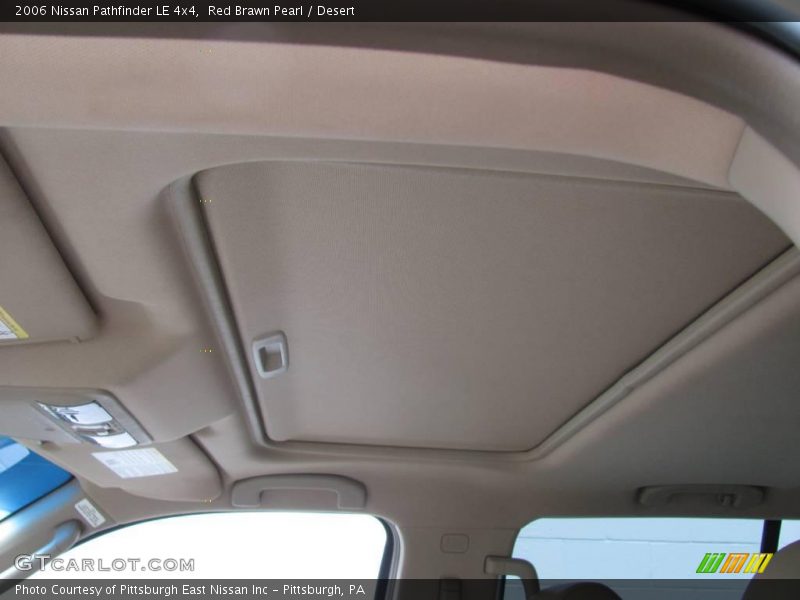 Red Brawn Pearl / Desert 2006 Nissan Pathfinder LE 4x4
