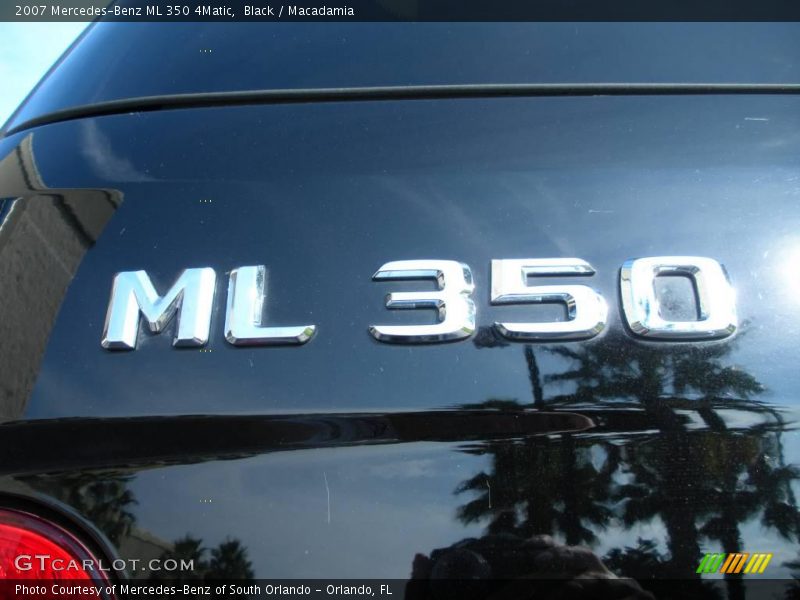 Black / Macadamia 2007 Mercedes-Benz ML 350 4Matic