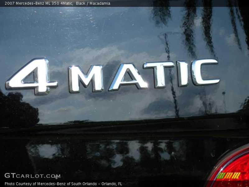 Black / Macadamia 2007 Mercedes-Benz ML 350 4Matic