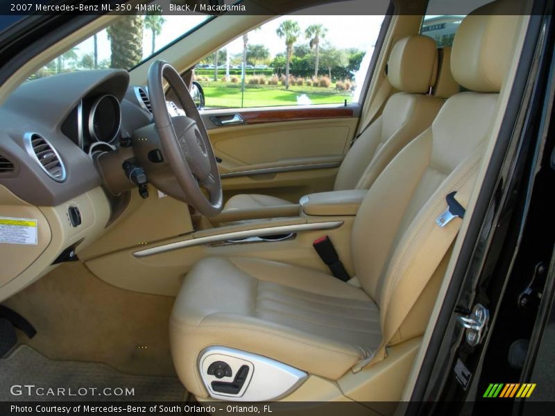Black / Macadamia 2007 Mercedes-Benz ML 350 4Matic