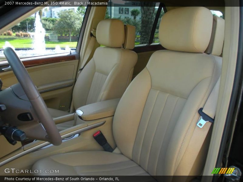Black / Macadamia 2007 Mercedes-Benz ML 350 4Matic