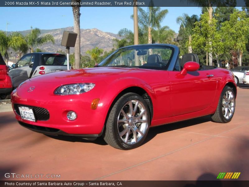 True Red / Black 2006 Mazda MX-5 Miata 3rd Generation Limited Roadster