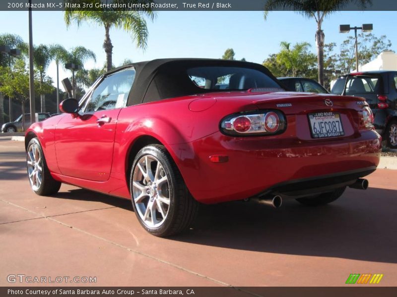 True Red / Black 2006 Mazda MX-5 Miata 3rd Generation Limited Roadster