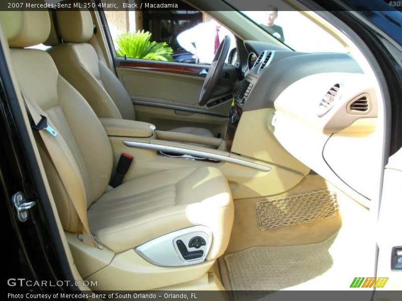 Black / Macadamia 2007 Mercedes-Benz ML 350 4Matic