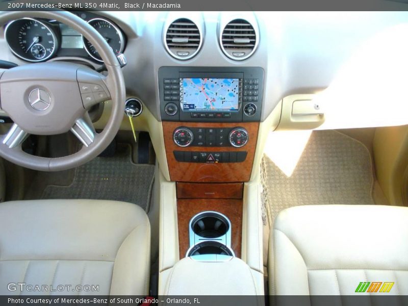 Black / Macadamia 2007 Mercedes-Benz ML 350 4Matic