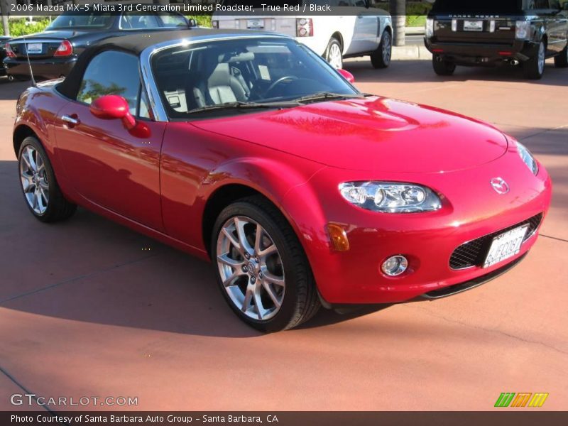 True Red / Black 2006 Mazda MX-5 Miata 3rd Generation Limited Roadster