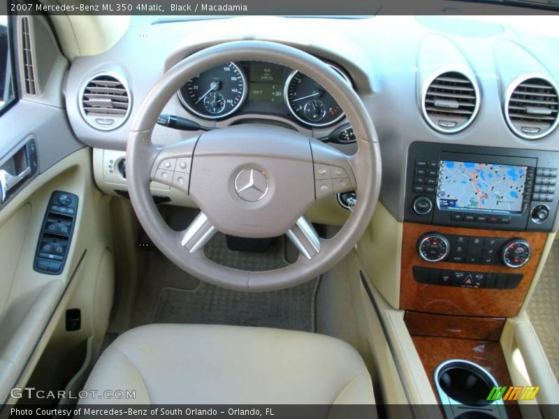 Black / Macadamia 2007 Mercedes-Benz ML 350 4Matic