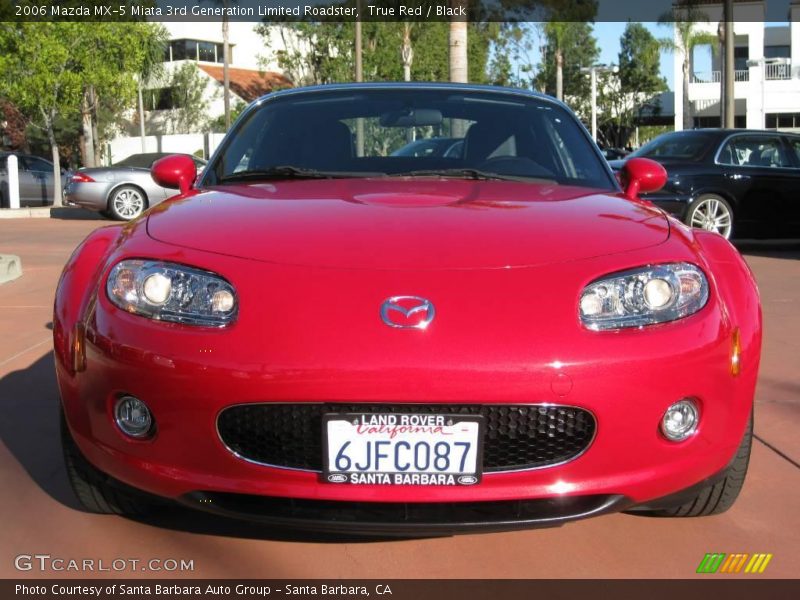 True Red / Black 2006 Mazda MX-5 Miata 3rd Generation Limited Roadster