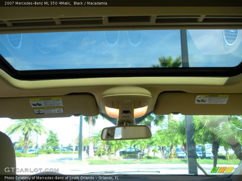 Black / Macadamia 2007 Mercedes-Benz ML 350 4Matic