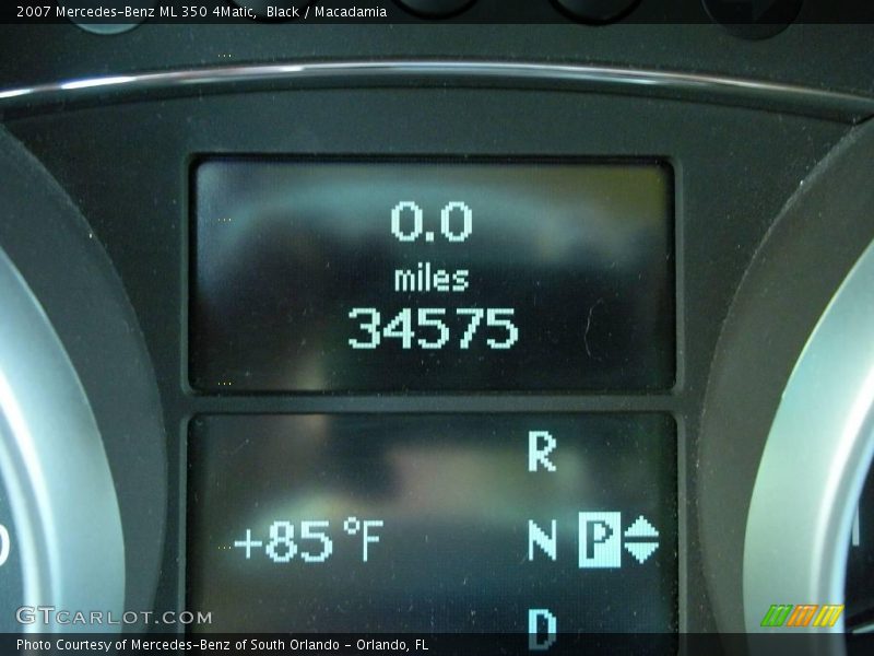 Black / Macadamia 2007 Mercedes-Benz ML 350 4Matic