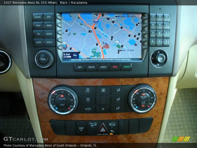 Black / Macadamia 2007 Mercedes-Benz ML 350 4Matic