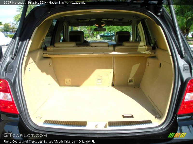 Black / Macadamia 2007 Mercedes-Benz ML 350 4Matic