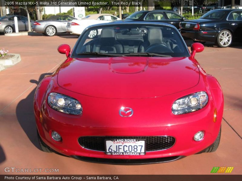 True Red / Black 2006 Mazda MX-5 Miata 3rd Generation Limited Roadster