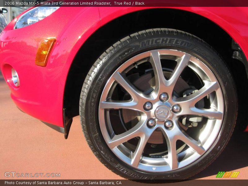 True Red / Black 2006 Mazda MX-5 Miata 3rd Generation Limited Roadster