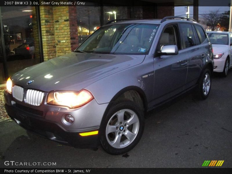 Silver Grey Metallic / Grey 2007 BMW X3 3.0si
