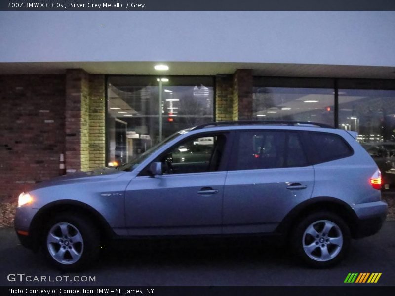 Silver Grey Metallic / Grey 2007 BMW X3 3.0si