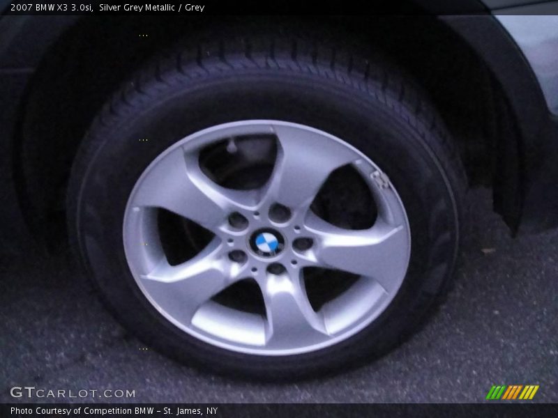 Silver Grey Metallic / Grey 2007 BMW X3 3.0si
