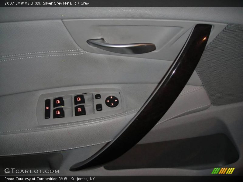 Silver Grey Metallic / Grey 2007 BMW X3 3.0si