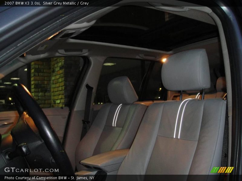Silver Grey Metallic / Grey 2007 BMW X3 3.0si