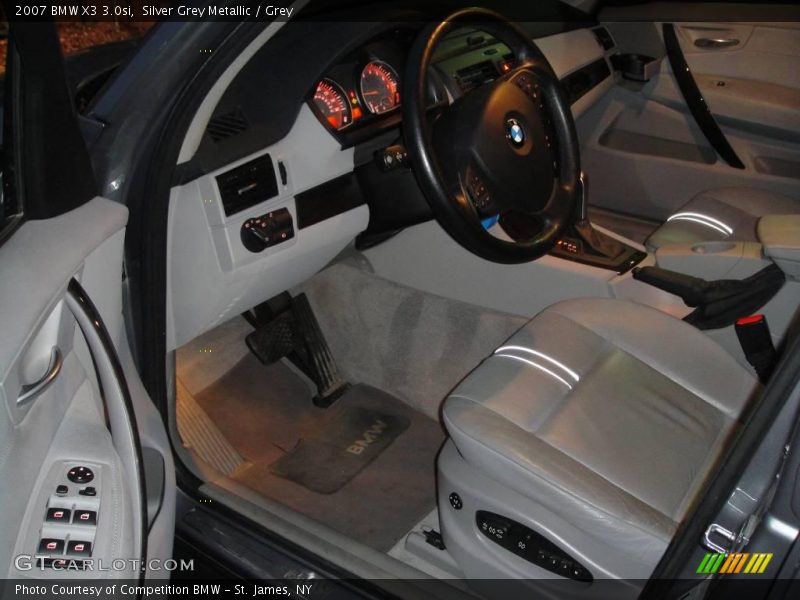 Silver Grey Metallic / Grey 2007 BMW X3 3.0si