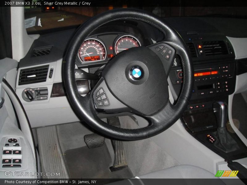 Silver Grey Metallic / Grey 2007 BMW X3 3.0si