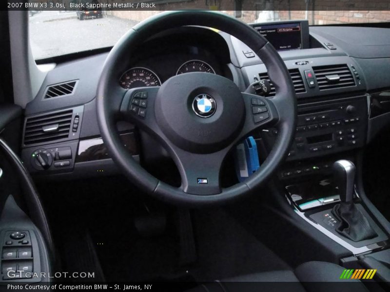 Black Sapphire Metallic / Black 2007 BMW X3 3.0si