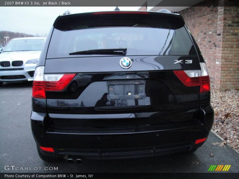 Jet Black / Black 2007 BMW X3 3.0si