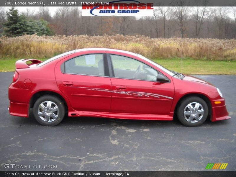 Blaze Red Crystal Pearlcoat / Taupe 2005 Dodge Neon SXT