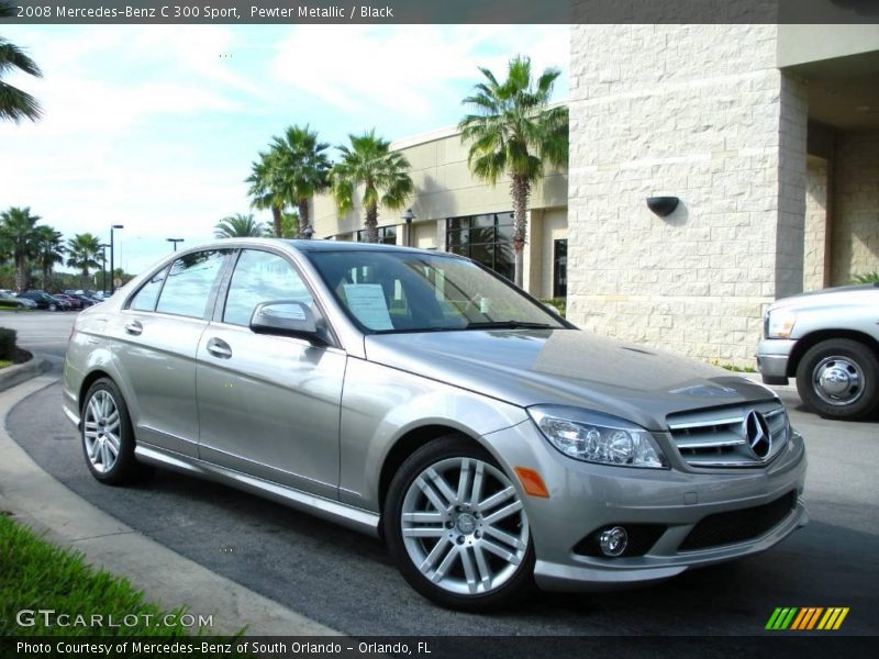 Pewter Metallic / Black 2008 Mercedes-Benz C 300 Sport