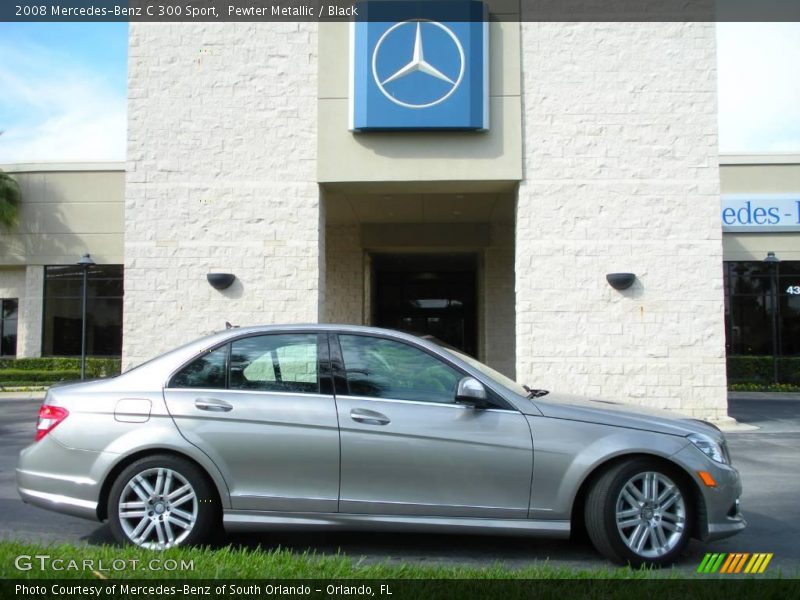 Pewter Metallic / Black 2008 Mercedes-Benz C 300 Sport