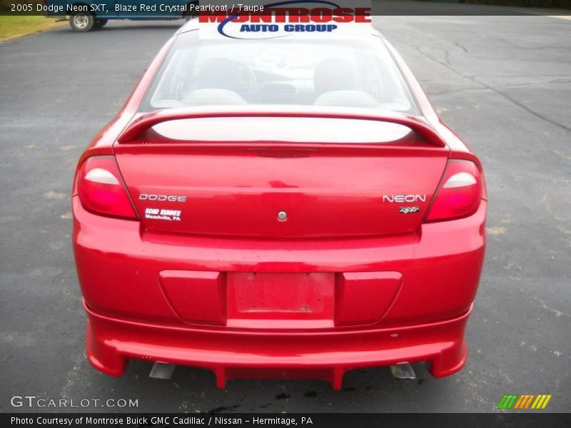 Blaze Red Crystal Pearlcoat / Taupe 2005 Dodge Neon SXT