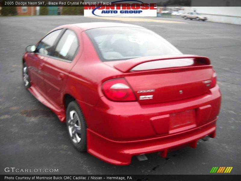 Blaze Red Crystal Pearlcoat / Taupe 2005 Dodge Neon SXT