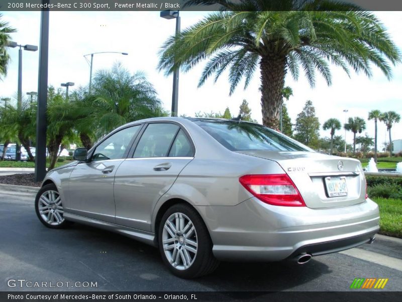 Pewter Metallic / Black 2008 Mercedes-Benz C 300 Sport