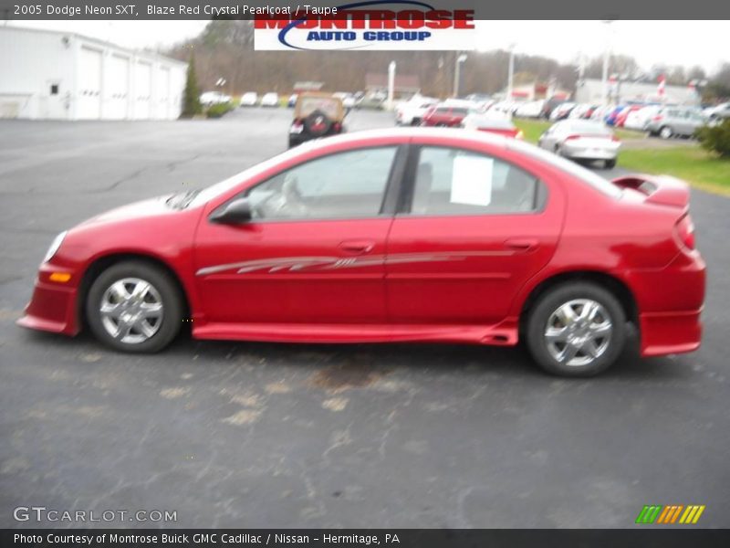 Blaze Red Crystal Pearlcoat / Taupe 2005 Dodge Neon SXT