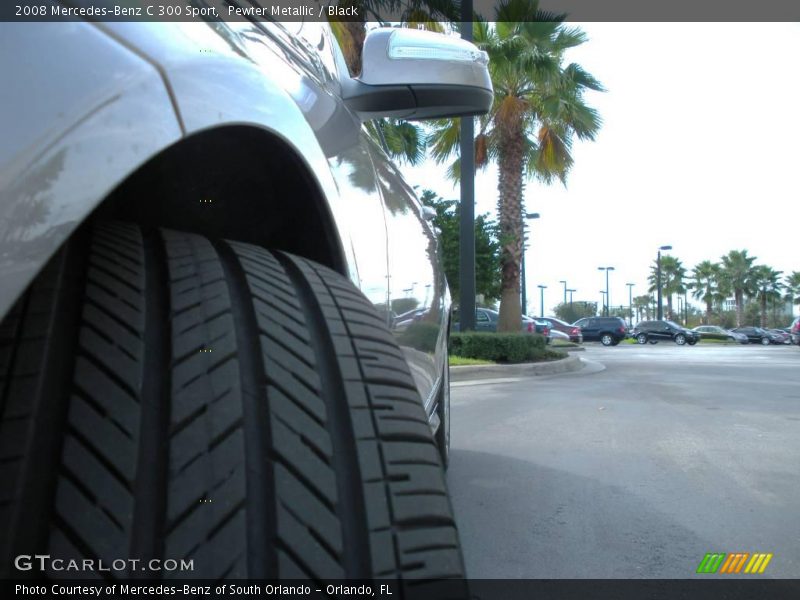 Pewter Metallic / Black 2008 Mercedes-Benz C 300 Sport