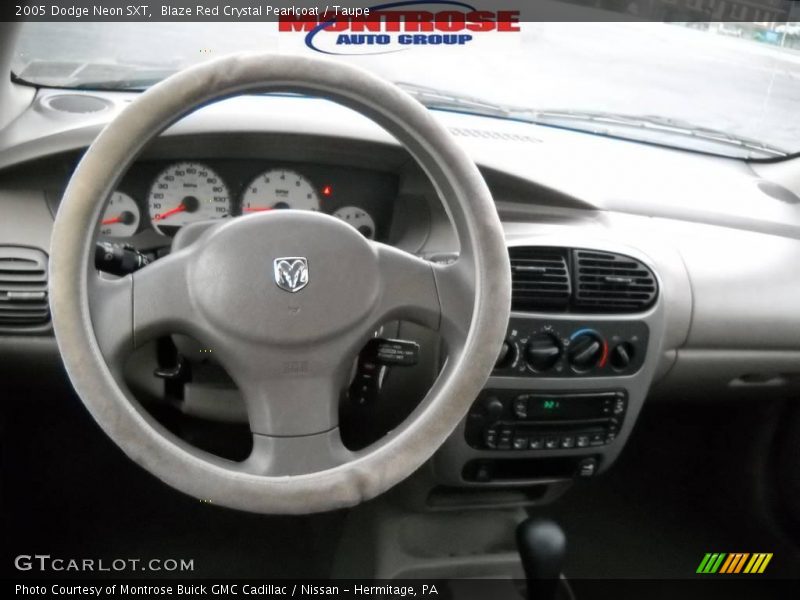Blaze Red Crystal Pearlcoat / Taupe 2005 Dodge Neon SXT