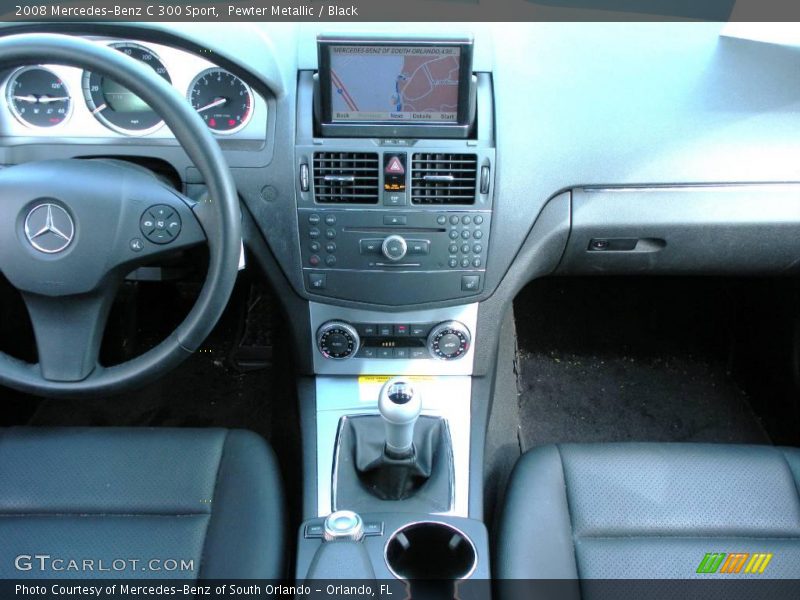Pewter Metallic / Black 2008 Mercedes-Benz C 300 Sport