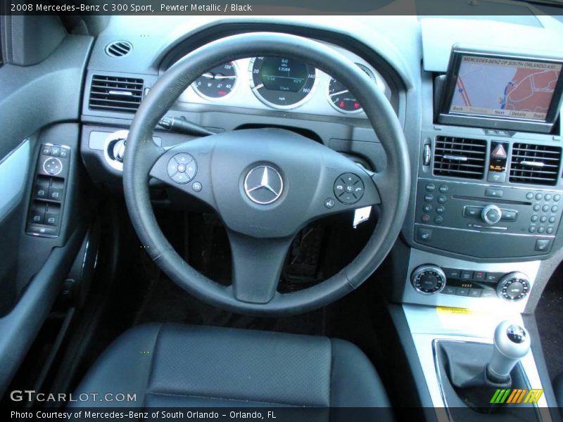 Pewter Metallic / Black 2008 Mercedes-Benz C 300 Sport