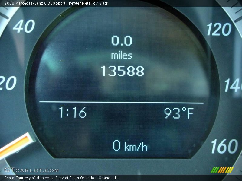 Pewter Metallic / Black 2008 Mercedes-Benz C 300 Sport