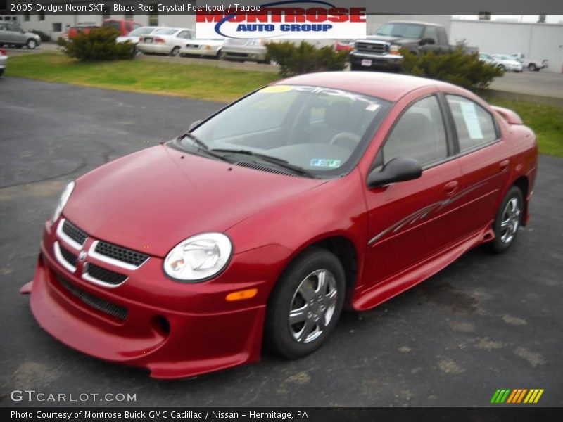 Blaze Red Crystal Pearlcoat / Taupe 2005 Dodge Neon SXT