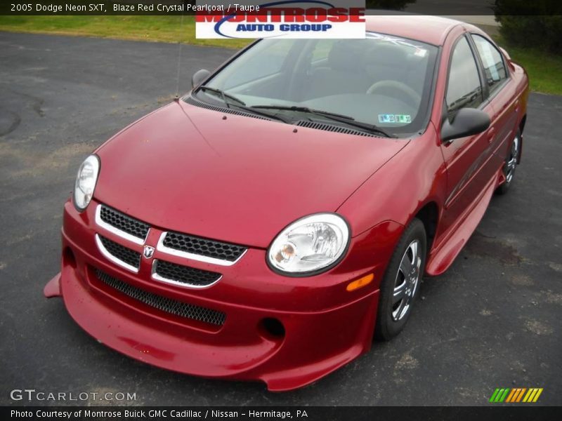 Blaze Red Crystal Pearlcoat / Taupe 2005 Dodge Neon SXT