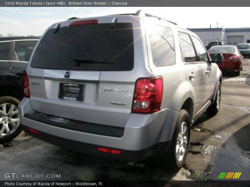 Brilliant Silver Metallic / Charcoal 2009 Mazda Tribute i Sport 4WD