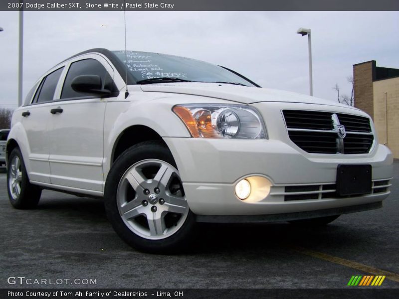 Stone White / Pastel Slate Gray 2007 Dodge Caliber SXT