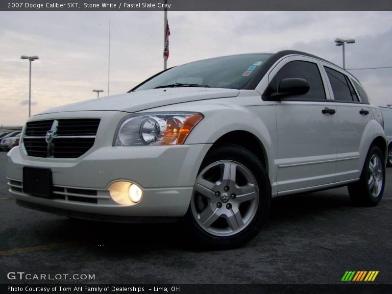 Stone White / Pastel Slate Gray 2007 Dodge Caliber SXT