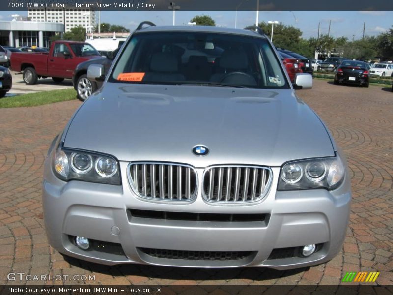Titanium Silver Metallic / Grey 2008 BMW X3 3.0si